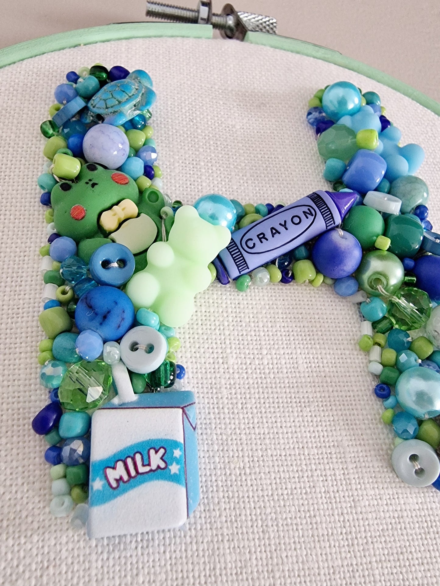 Personalised Initial Bead Hoop