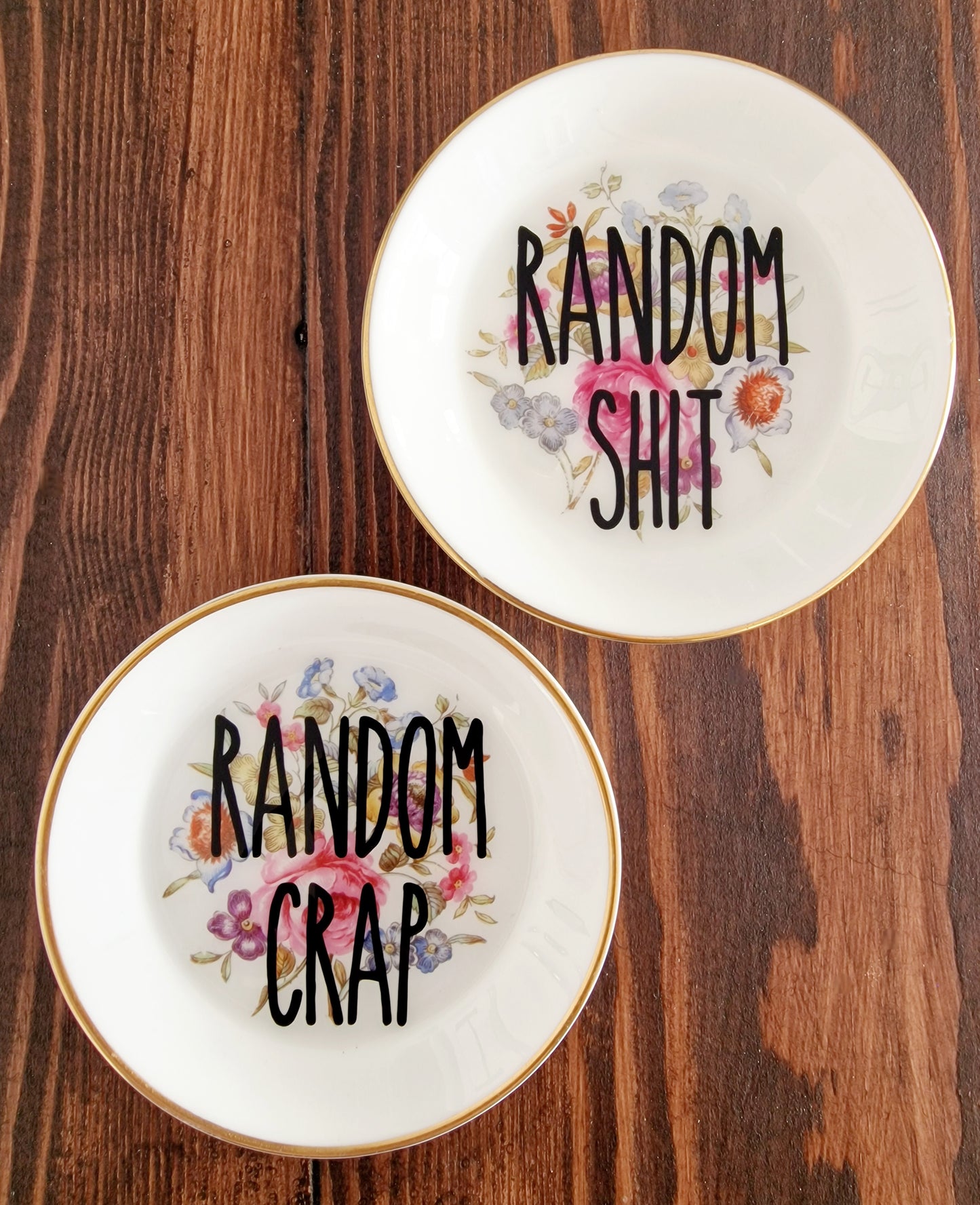 Random Shit Floral Trinket Dish