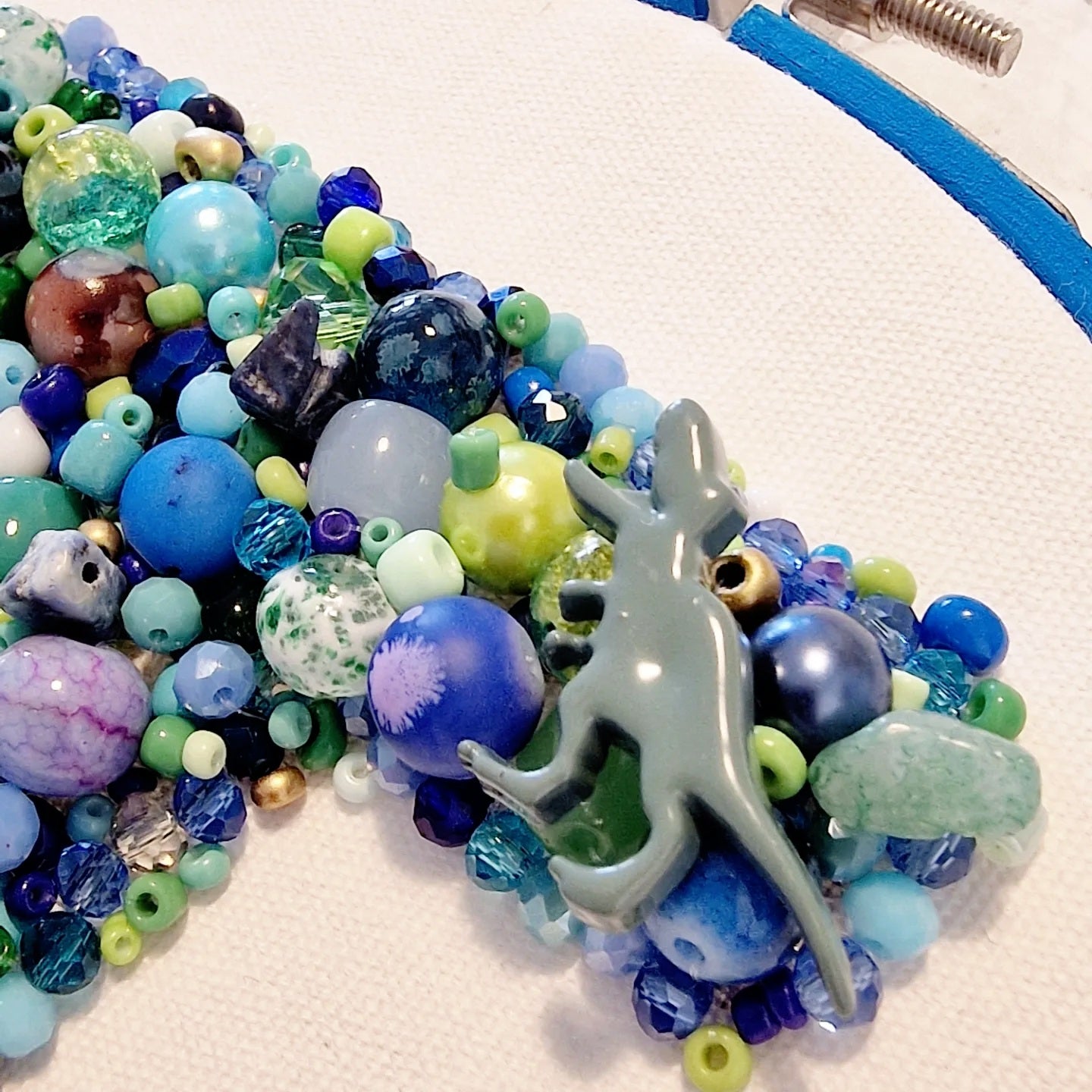 6-inch boys nursery hoop with earthy colour theme - Adventure-themed wall decor - Finn & Pea