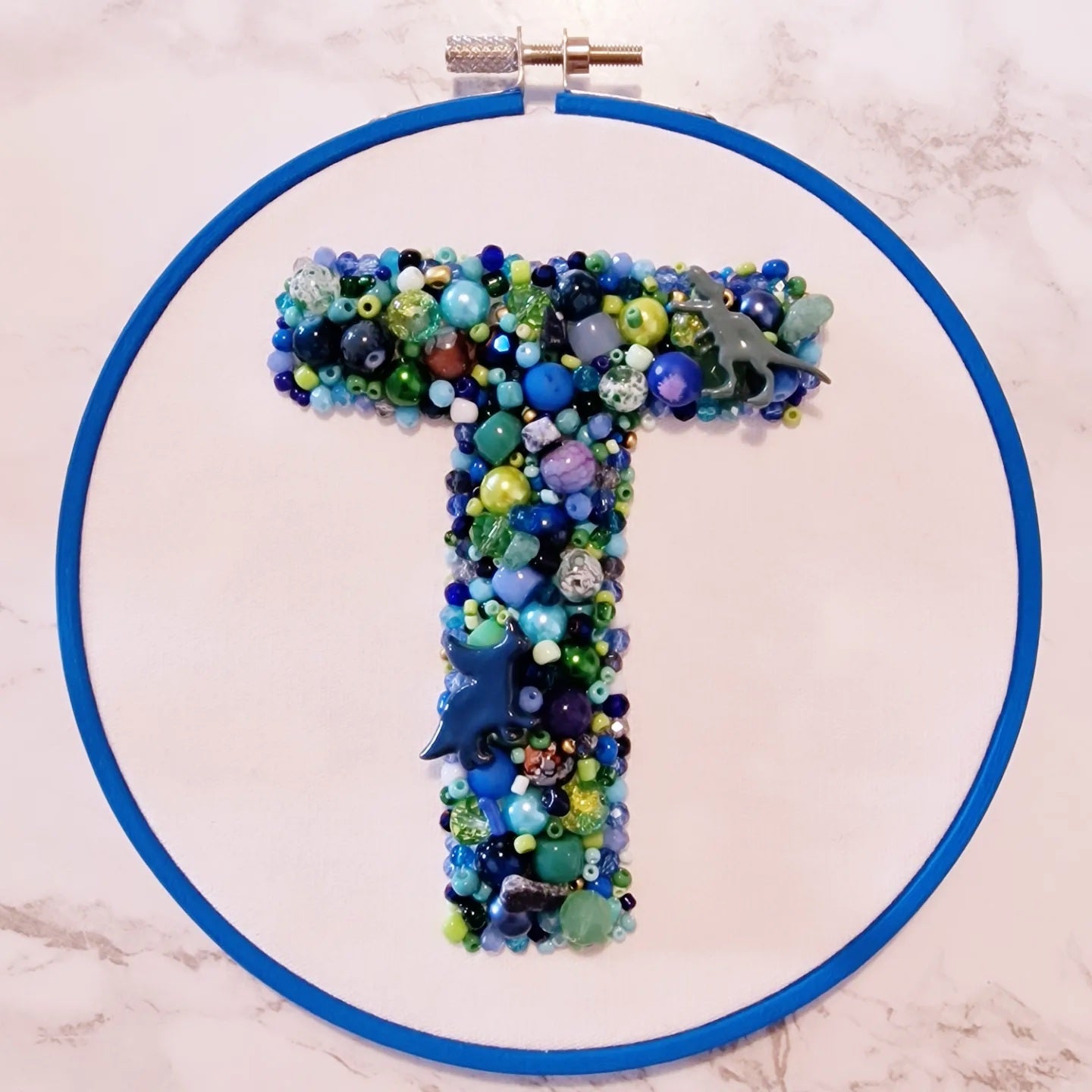 Personalised Initial Bead Hoop