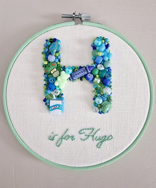 Personalised Initial Bead Hoop