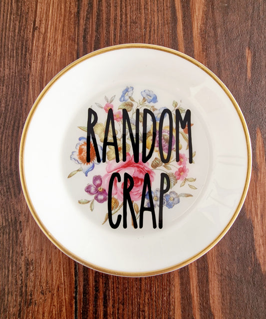 Random Crap Floral Trinket Dish