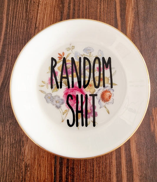 Random Shit Floral Trinket Dish