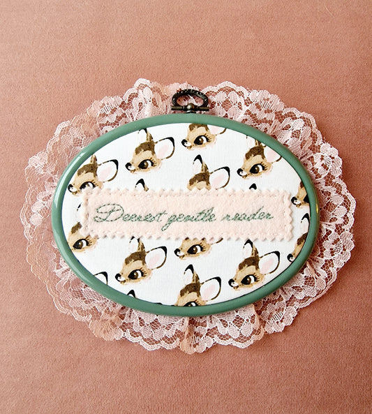 Deerest Gentle Reader Hoop