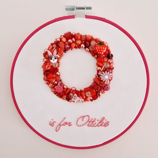 Personalised Initial Bead Hoop